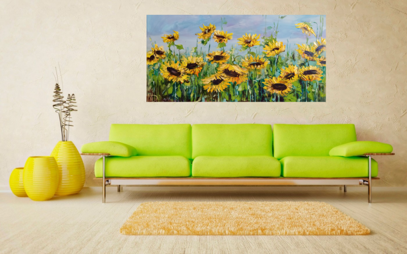 Картина - sunflowers - Oil on canvas